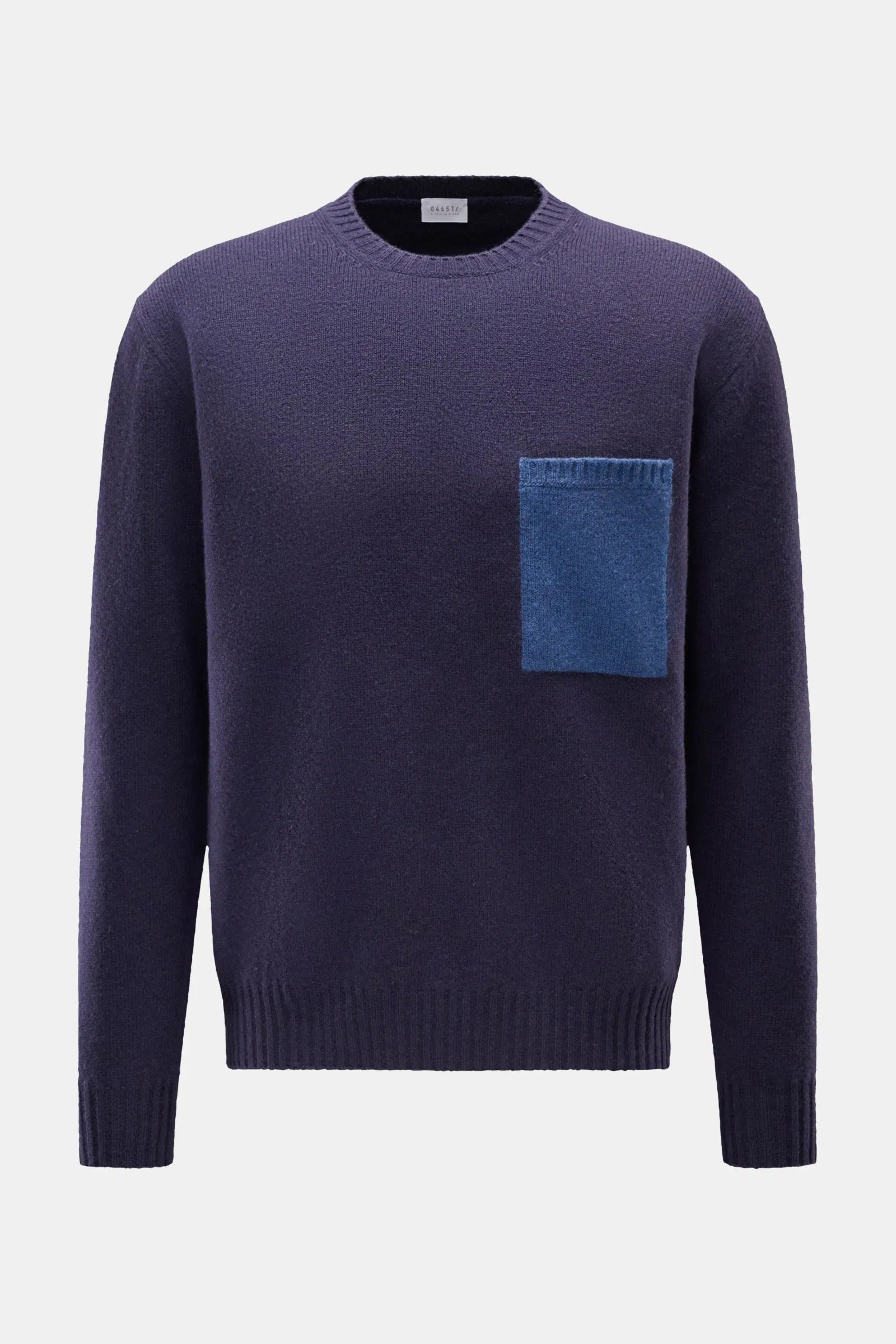 Cashmere/Wool Pocket Crew - Navy - DUNE + SALT