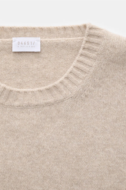 Cashmere/Wool Pocket Crew - Beige - DUNE + SALT