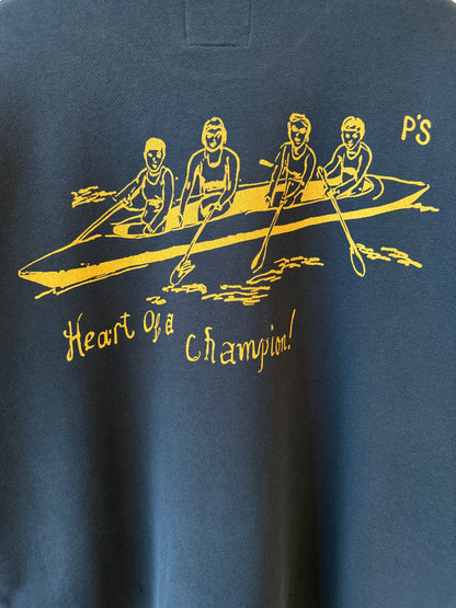 P's Crew Embroidered Champion Sweater - Navy - DUNE + SALT