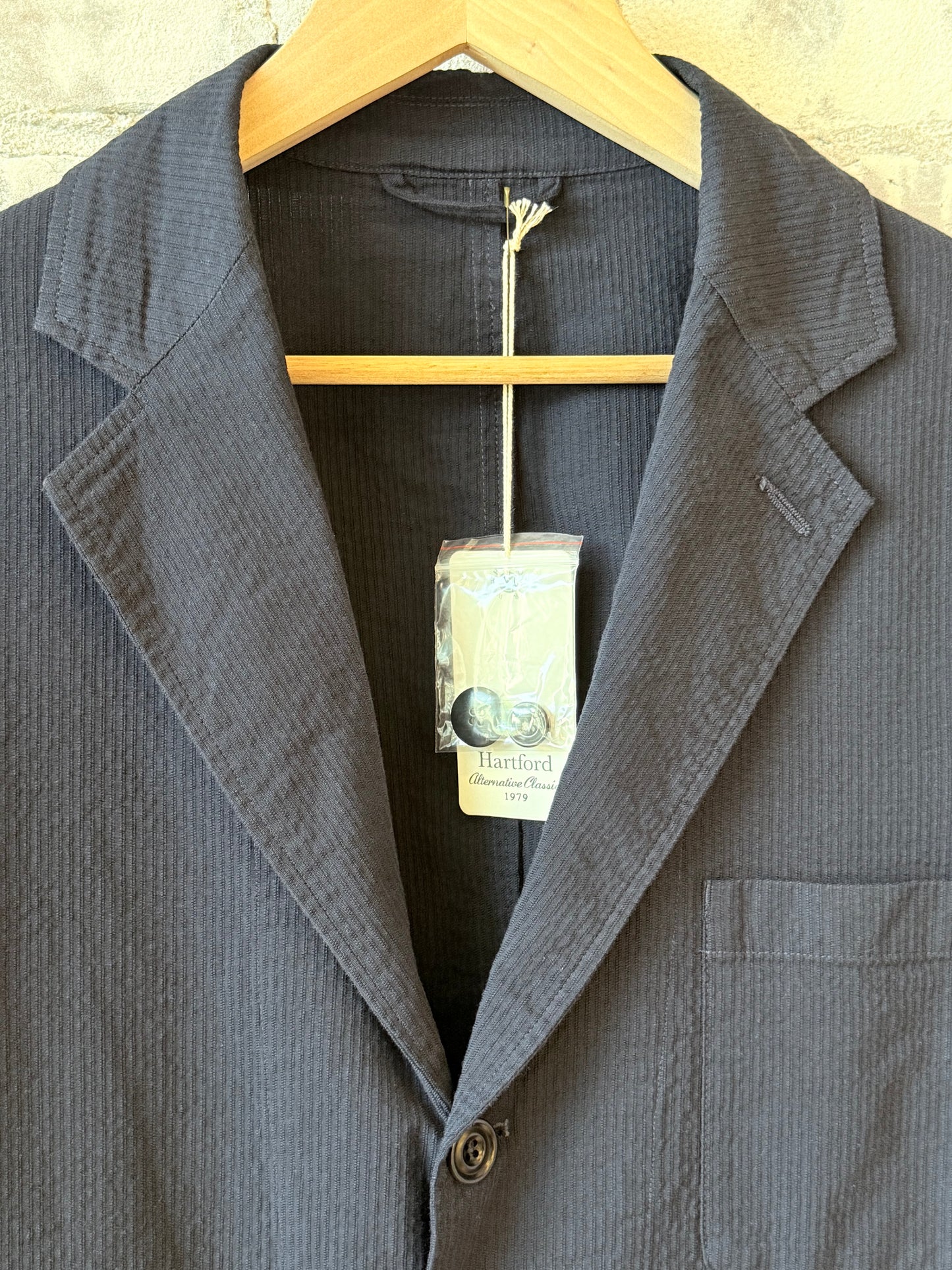 Julian Woven Jacket - Navy