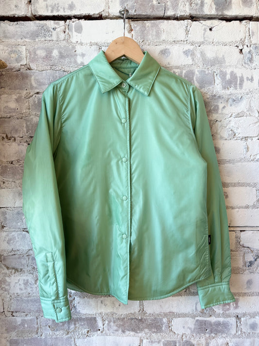 Padded Nylon Overshirt - Light Green - DUNE + SALT