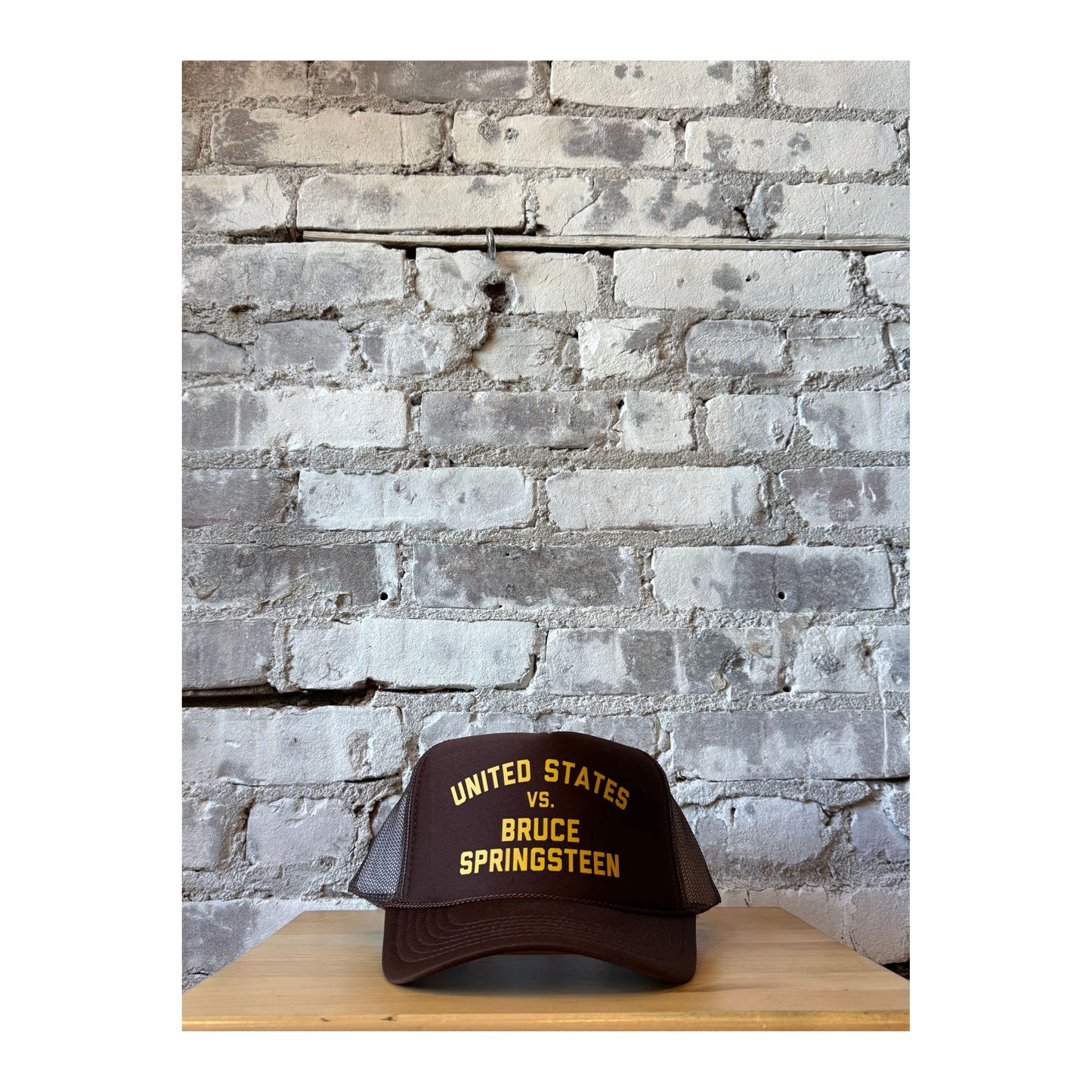 United States vs. Bruce Springsteen Trucker Hat: Brown/Gold - DUNE + SALT