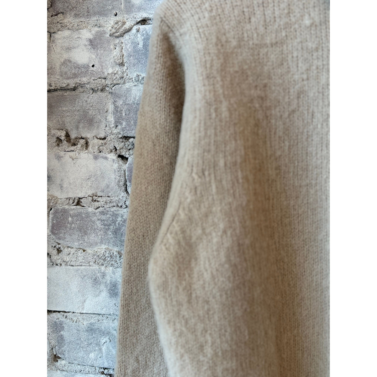 Aspesi LS Knit Polo - Sand Dark Sea Green