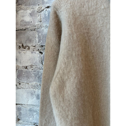 Aspesi LS Knit Polo - Sand Dark Sea Green