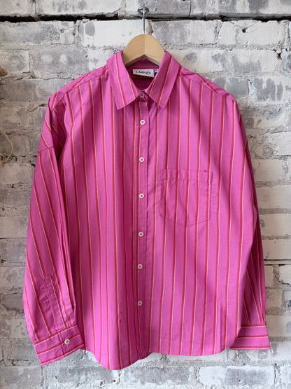 Chiara Long Sleeve Shirt - Fuschia/True Red/Natural