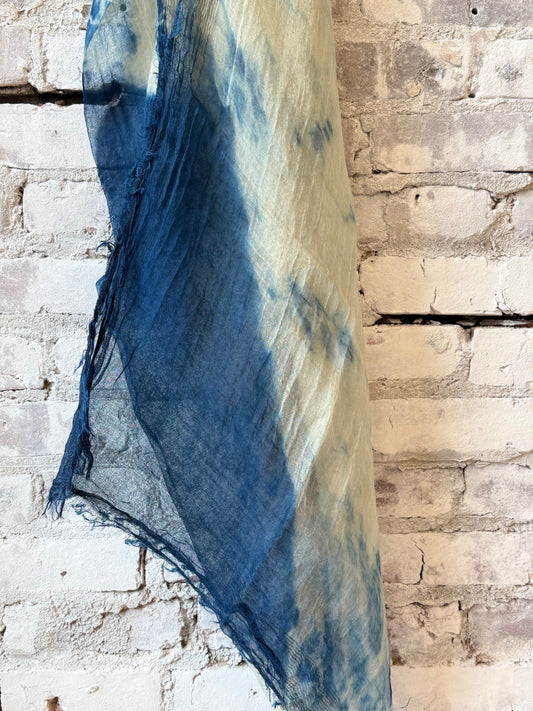 Linen Gauze Willow Dye Stole - DUNE + SALT