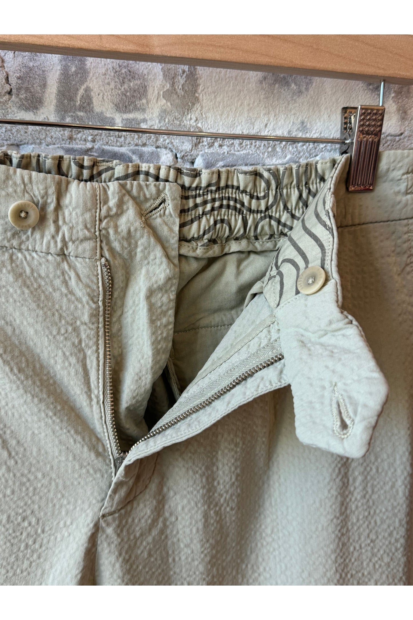 Seersucker Pants - Sand - DUNE + SALT