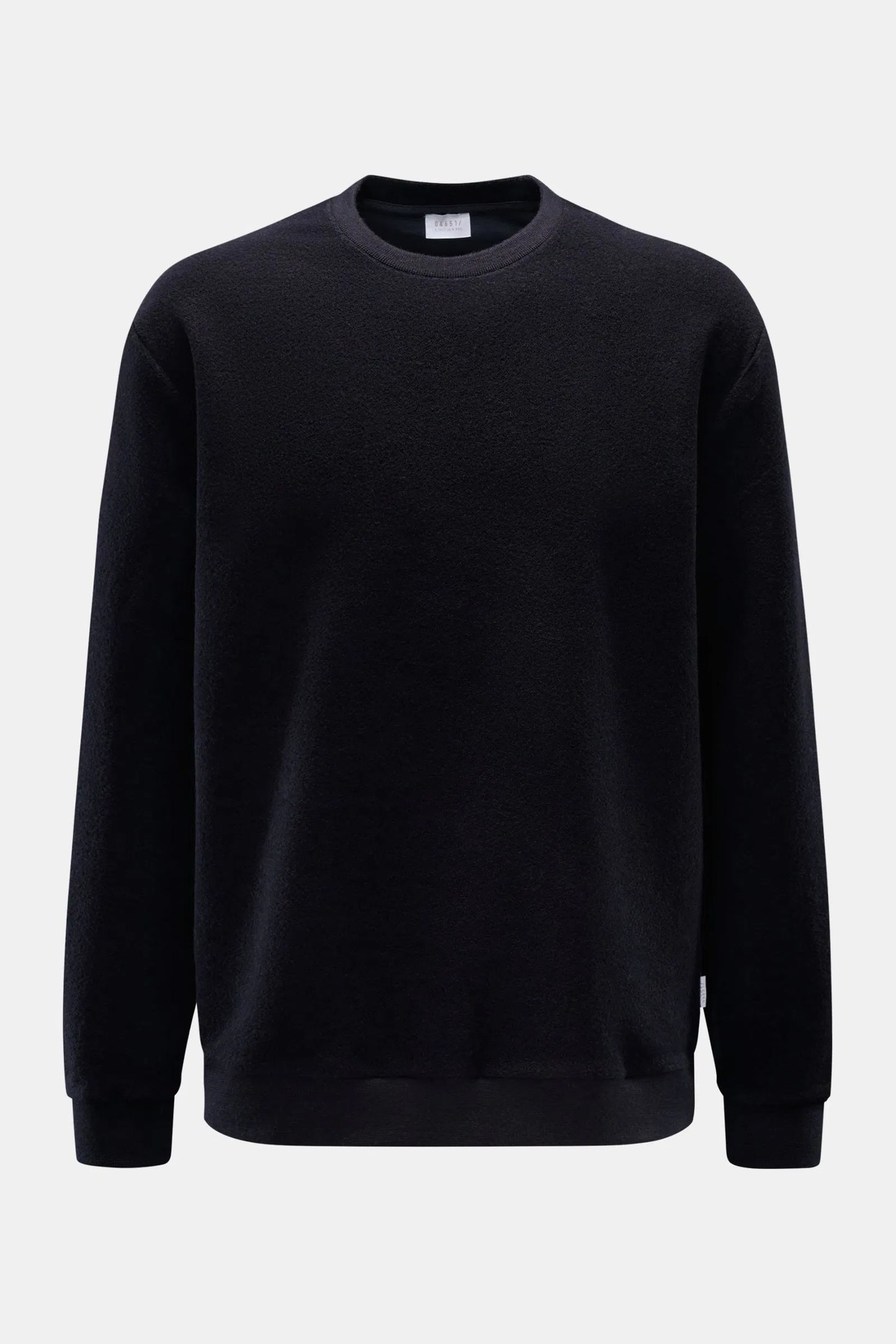 Cotton/Wool Crewneck Jumper - Navy - DUNE + SALT