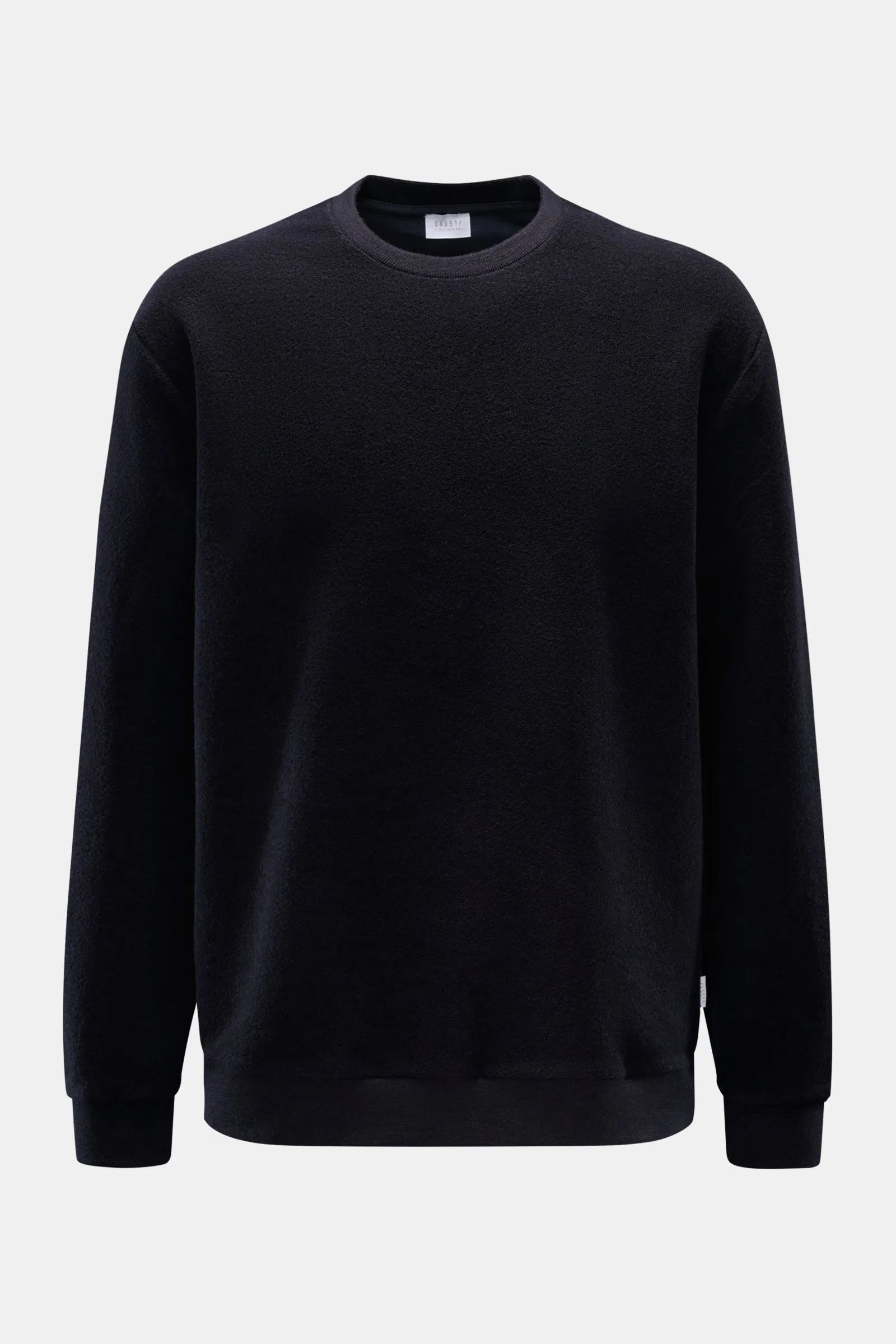 Cotton/Wool Crewneck Jumper - Navy - DUNE + SALT