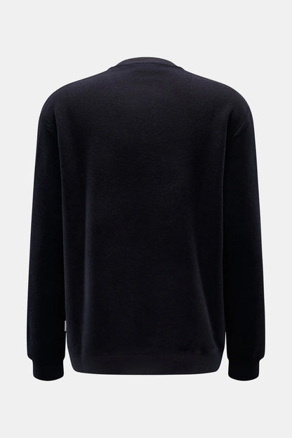 Cotton/Wool Crewneck Jumper - Navy - DUNE + SALT
