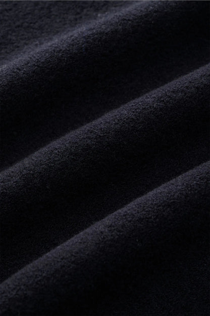 Cotton/Wool Crewneck Jumper - Navy - DUNE + SALT