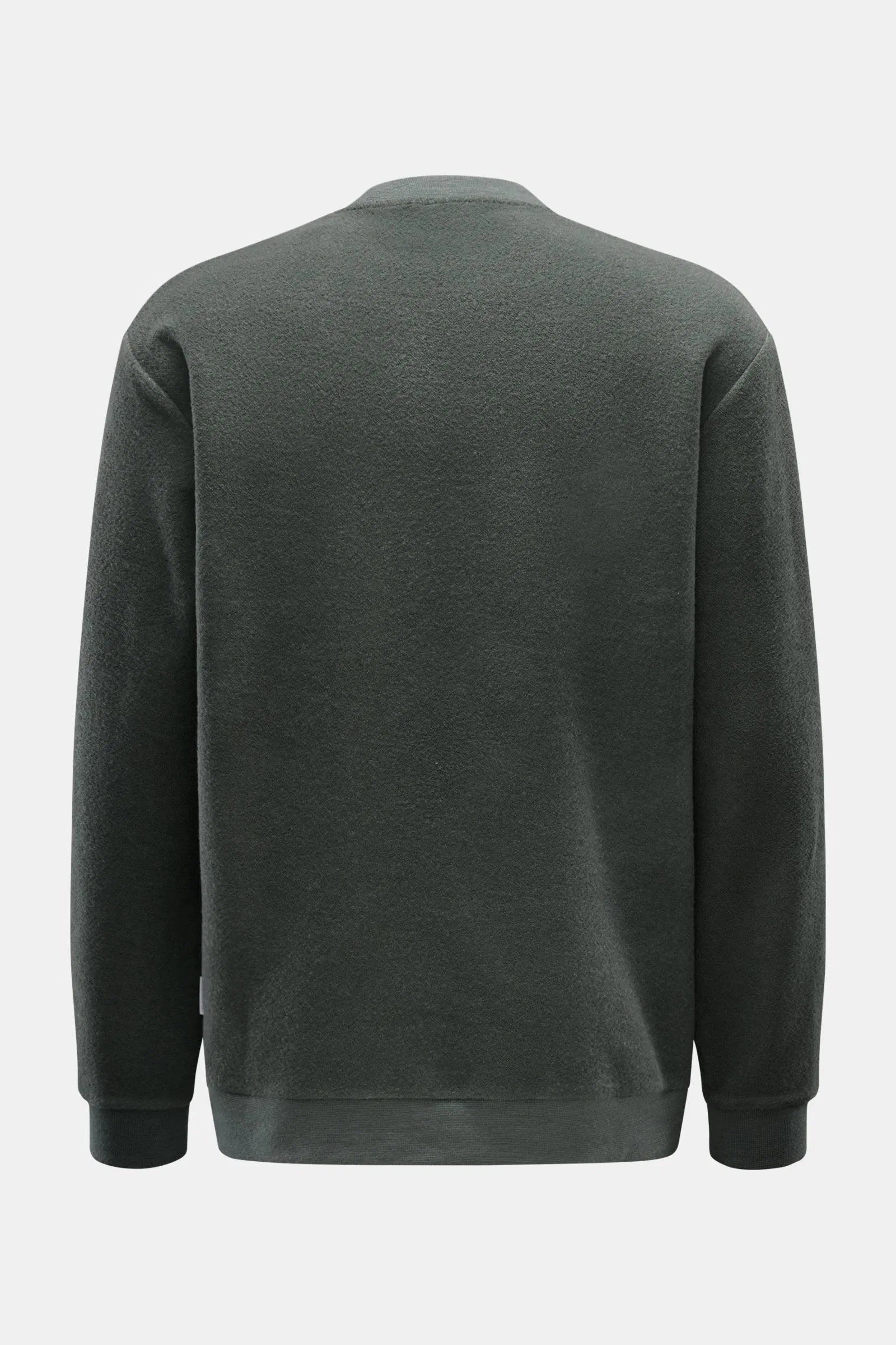 Cotton/Wool Crewneck Jumper - Sea Kelp - DUNE + SALT