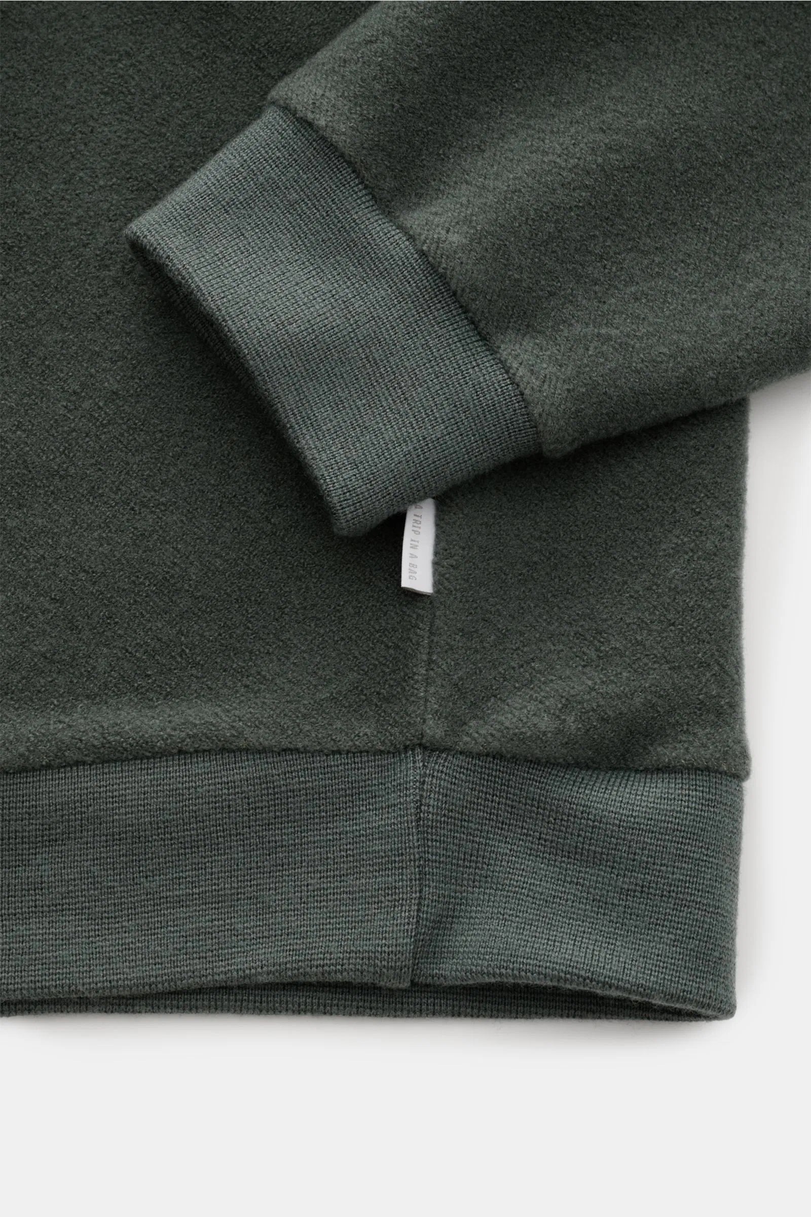 Cotton/Wool Crewneck Jumper - Sea Kelp - DUNE + SALT