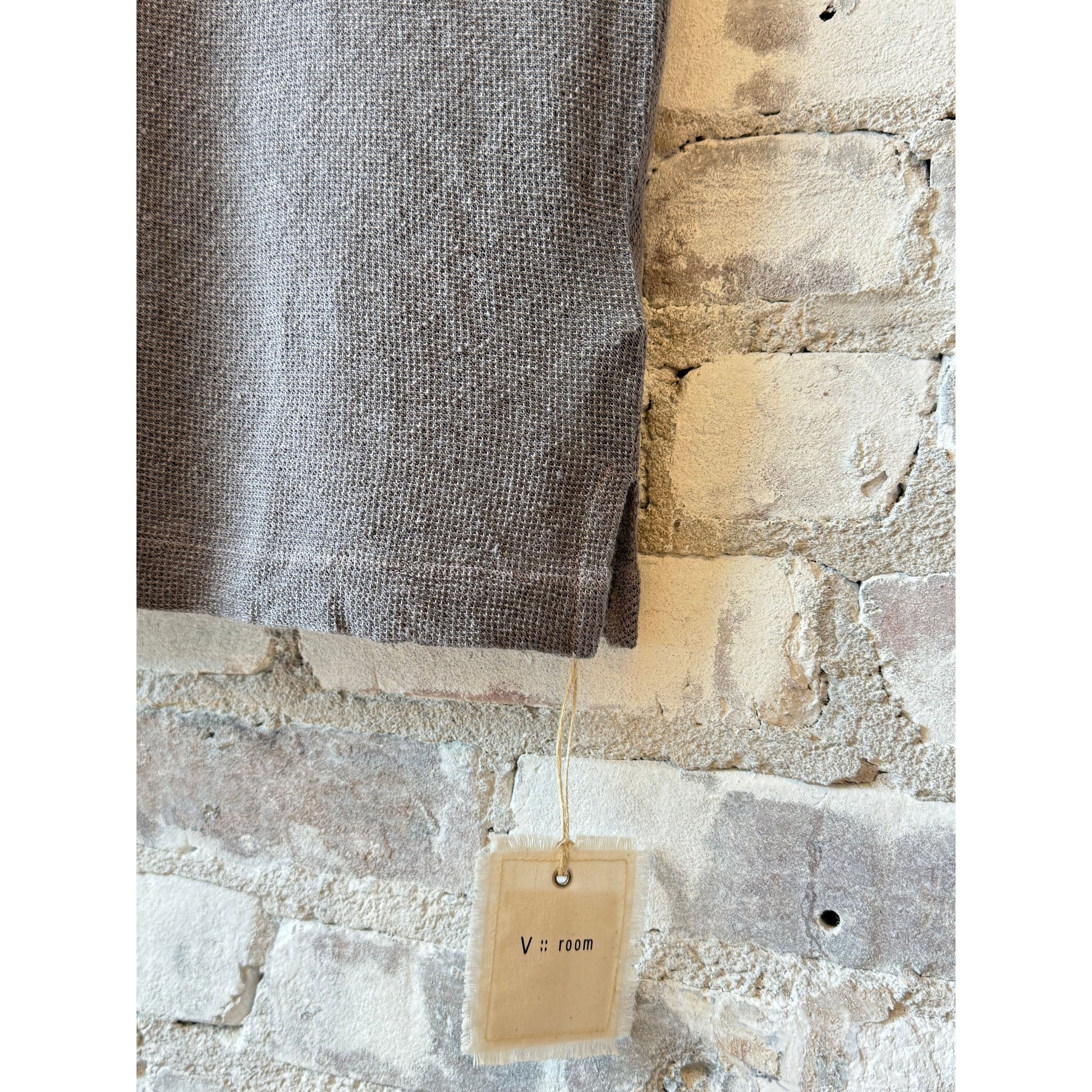 Hemp Pique SS Crew - Charcoal - DUNE + SALT