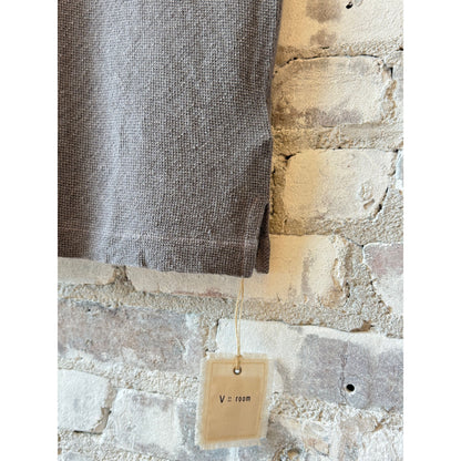Hemp Pique SS Crew - Charcoal - DUNE + SALT