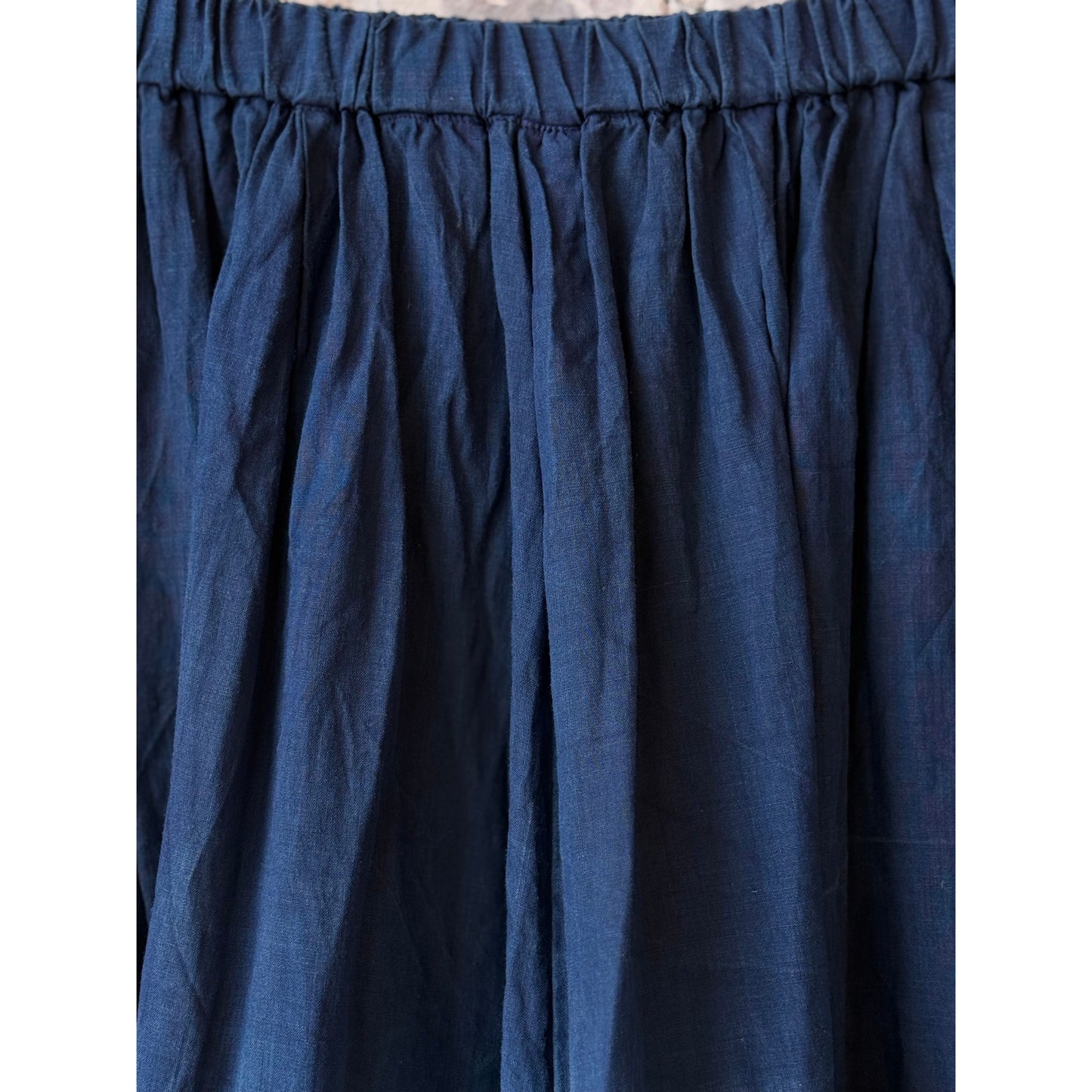 Ramie Tencel Willow Dye Skirt with Cupro Underskirt - DUNE + SALT