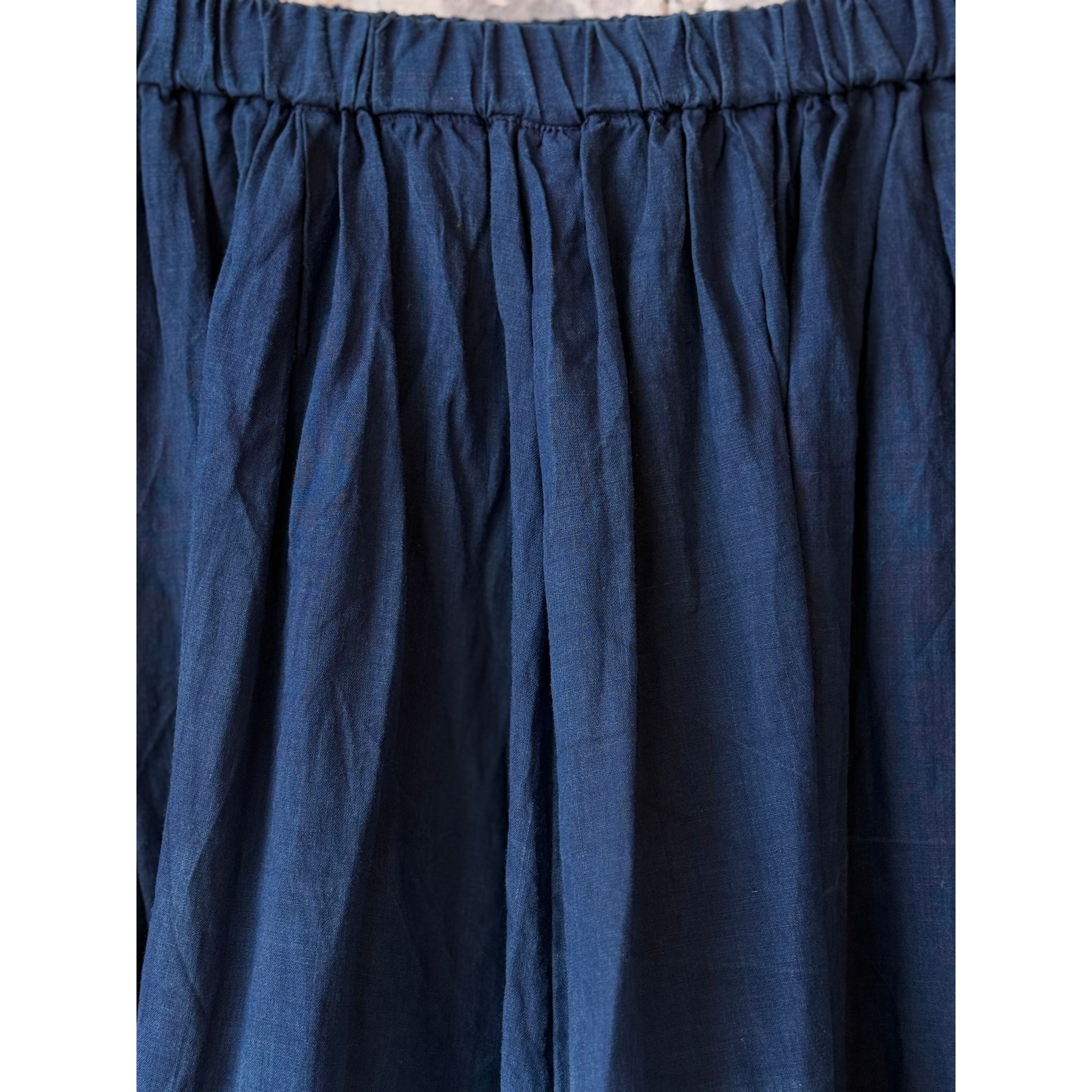 Ramie Tencel Willow Dye Skirt with Cupro Underskirt - DUNE + SALT
