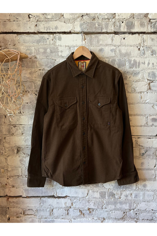 Utility Workshirt - Coffee Moleskin - DUNE + SALT