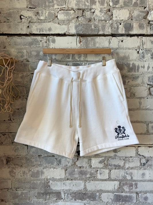 Island Fleece Pull-On Short - White - DUNE + SALT
