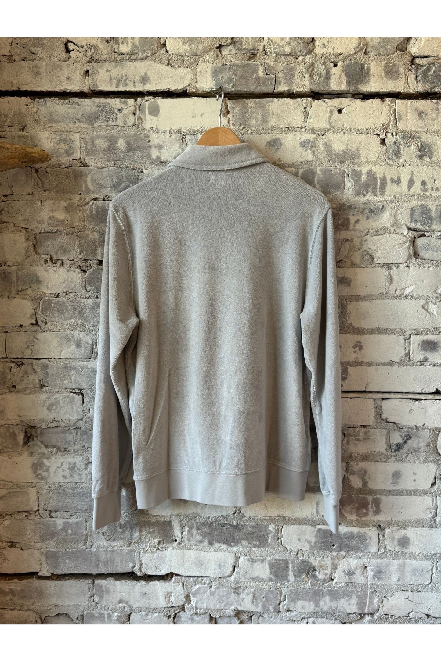 Terry Zip Sweatshirt - Silver - DUNE + SALT