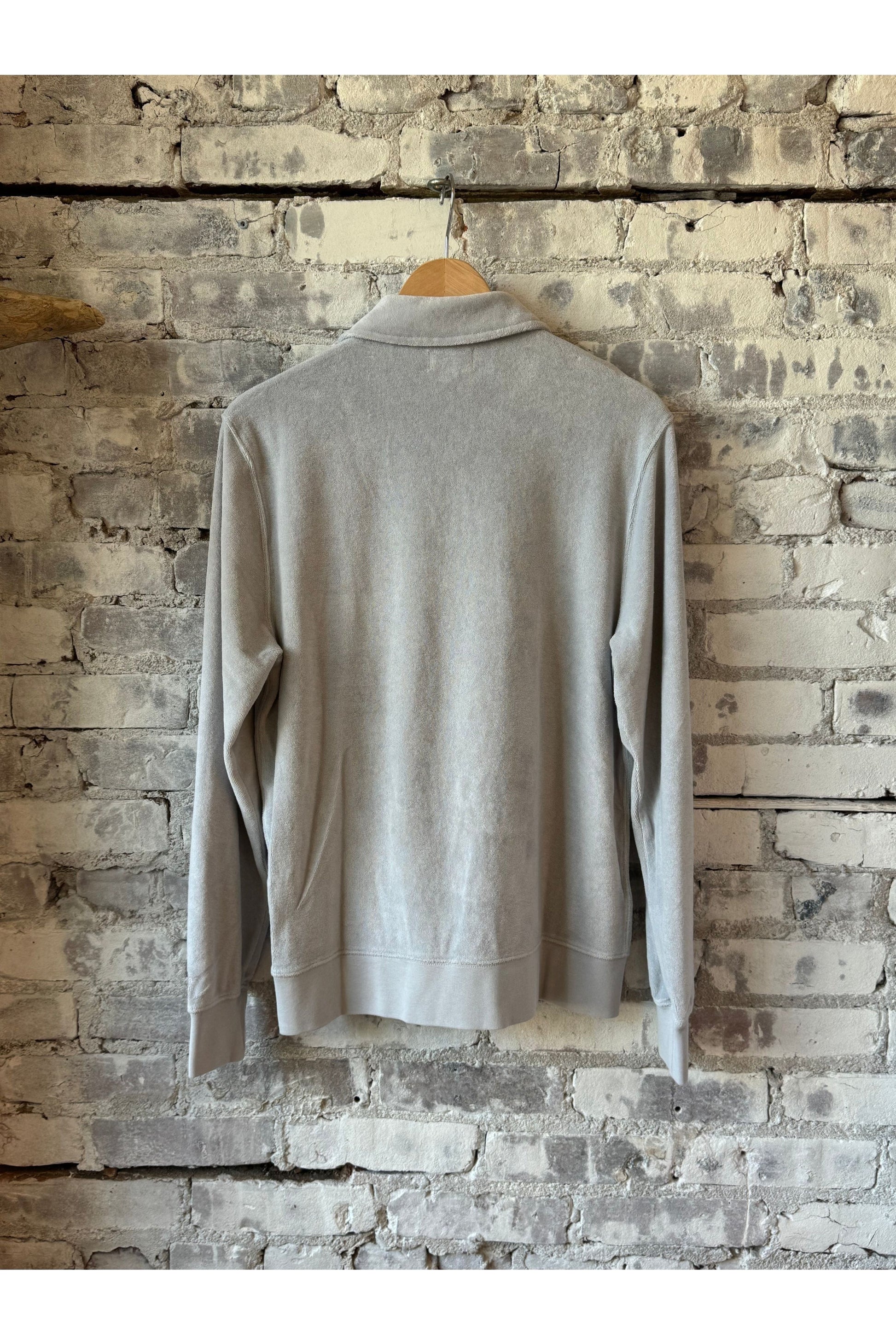 Terry Zip Sweatshirt - Silver - DUNE + SALT