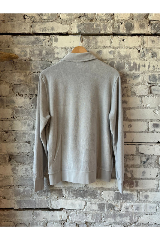 Terry Zip Sweatshirt - Silver - DUNE + SALT