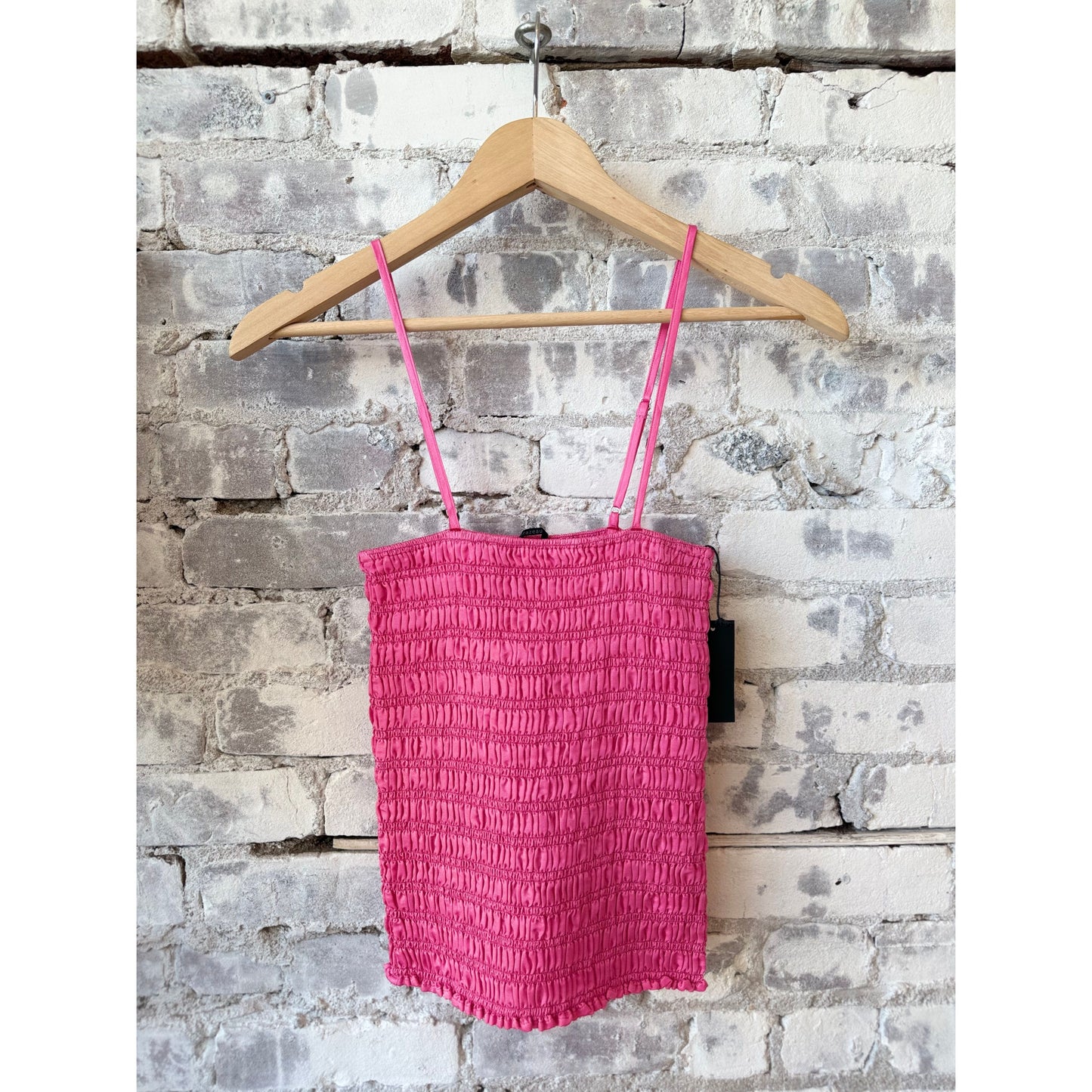 Smocked Crinkle Cami - Bubblegum - DUNE + SALT
