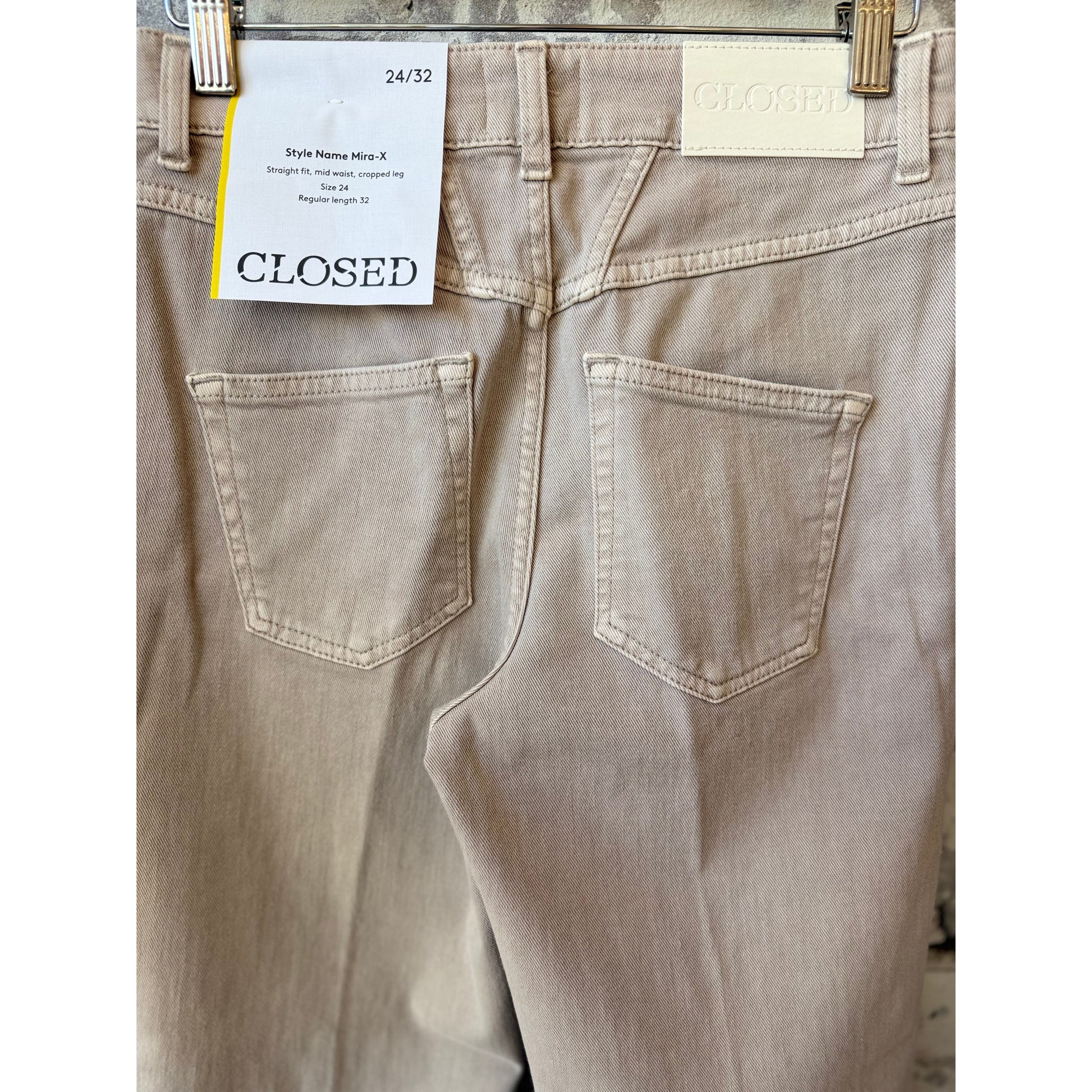 Mira-X Comfort Stretch Straight Jean - Clay Beige - DUNE + SALT