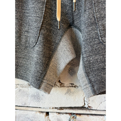 Men's gray Raffy fleece sweat shorts by Kepani, soft and comfortable with an elastic waistband and relaxed fit.