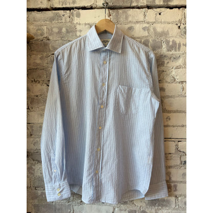 Hartford Men's Paul Woven Shirt - Sky/Blue/White Dark Gray