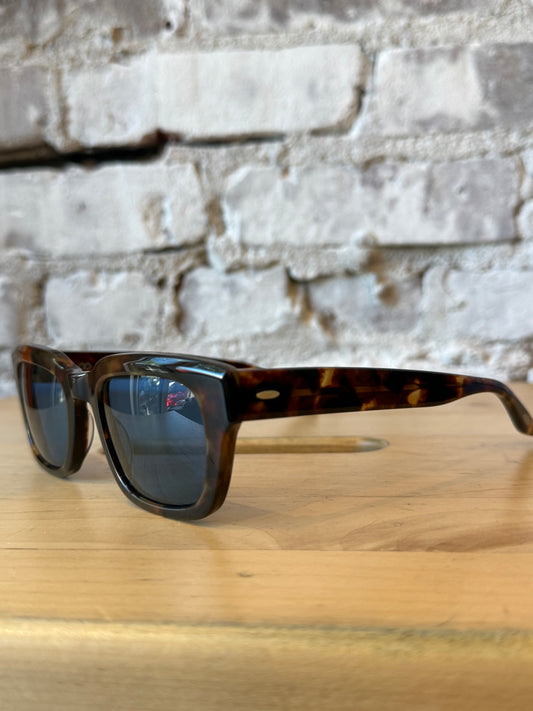 Men's Barton Perreira Butzi sunglasses in chestnut with Eleos frame, showcasing stylish, full-rim design and tinted lenses.