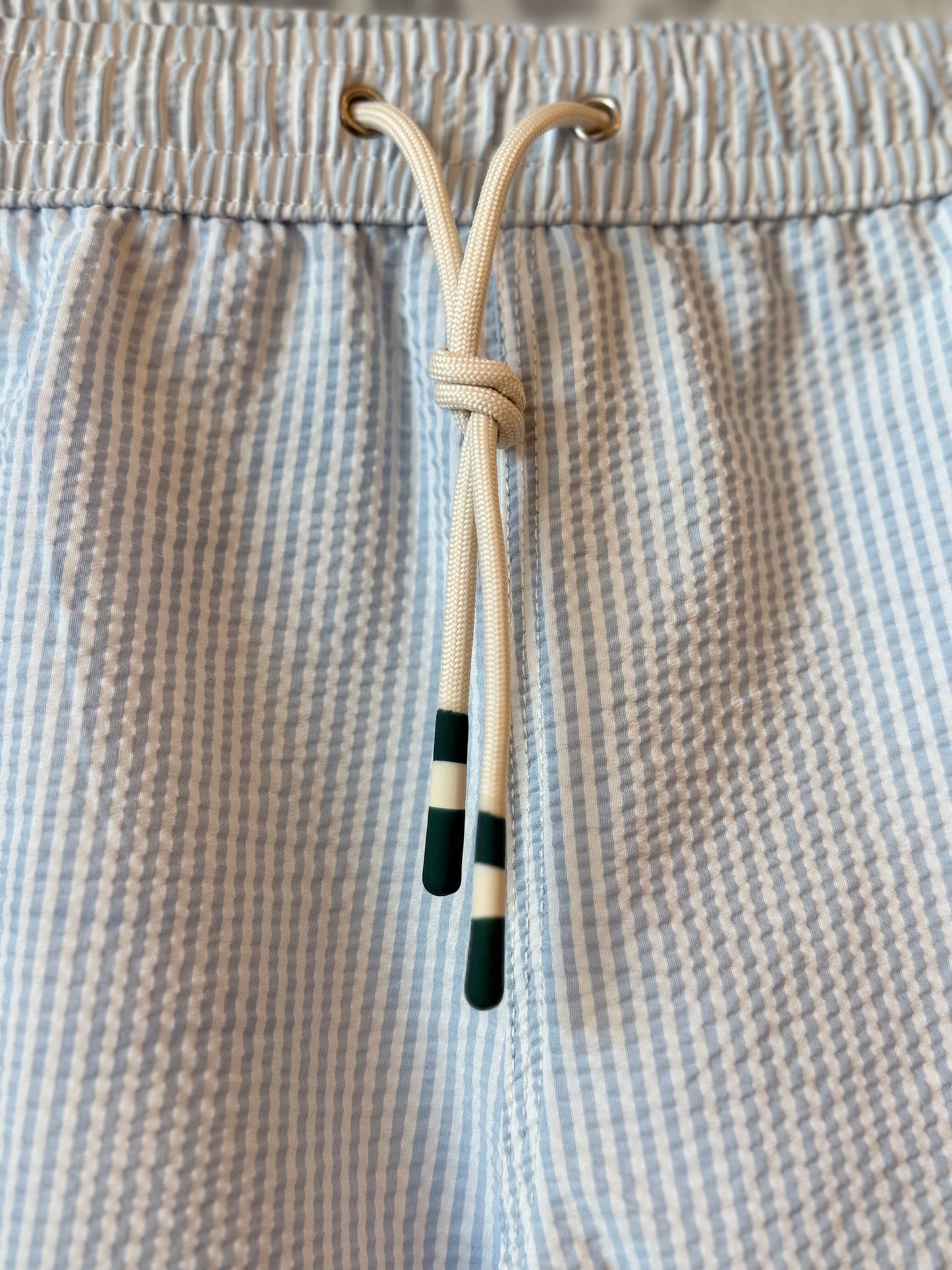Seersucker Woven Swimshort - Sky