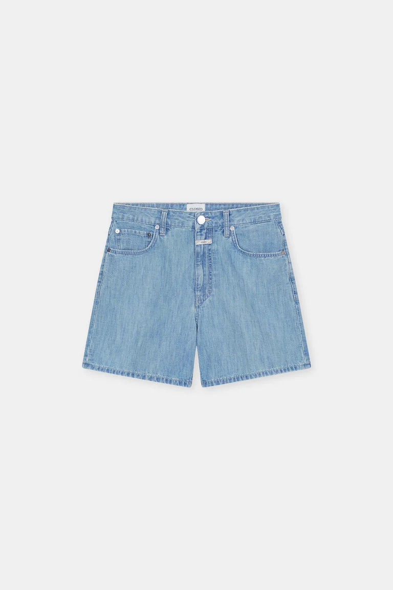 Closed Women's Janey Regular Short – Light Blue Dark Gray