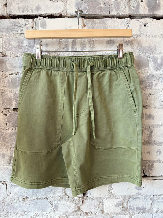 Tyler Washed Utility Short - Lichen Green - DUNE + SALT