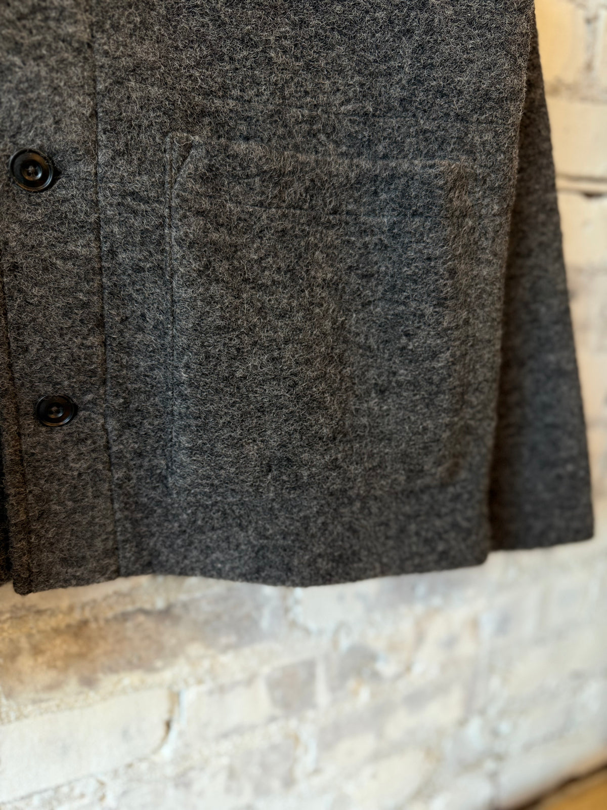 Hartford Men's Service Knitted Jacket - Charcoal Dark Slate Gray
