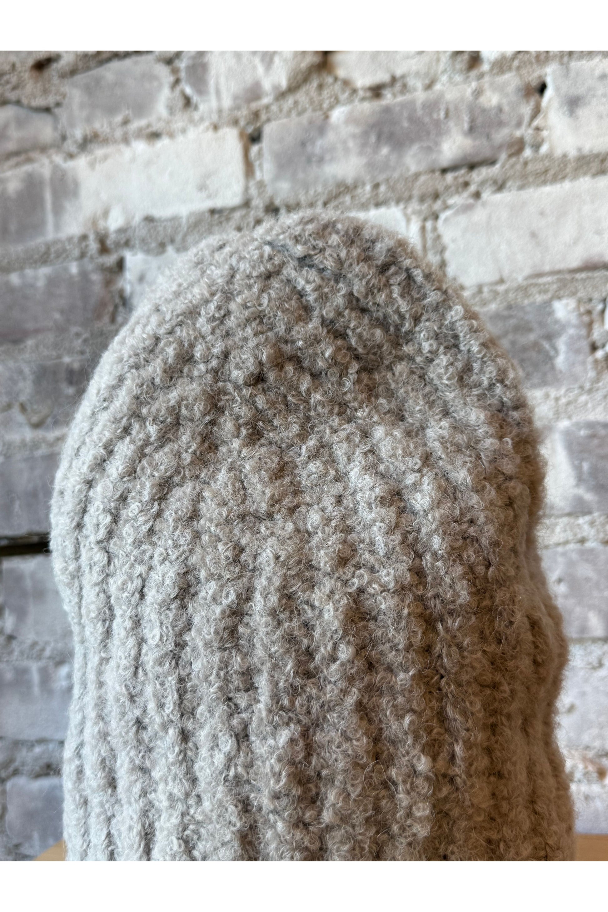 Colette Boucle Beanie - Mushroom - DUNE + SALT