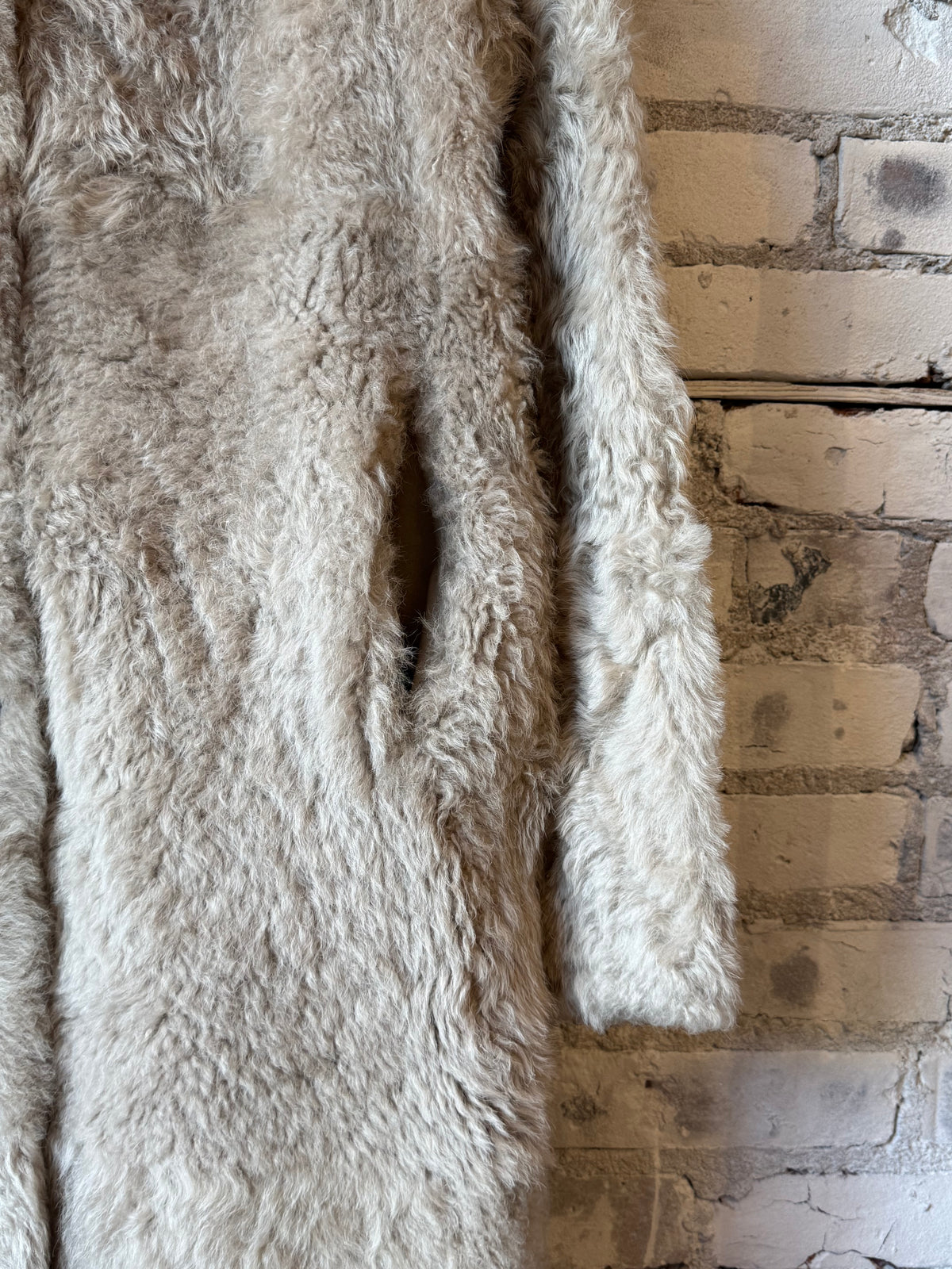 Utzon Junna Shearling Jacket - Silver Mink Gray