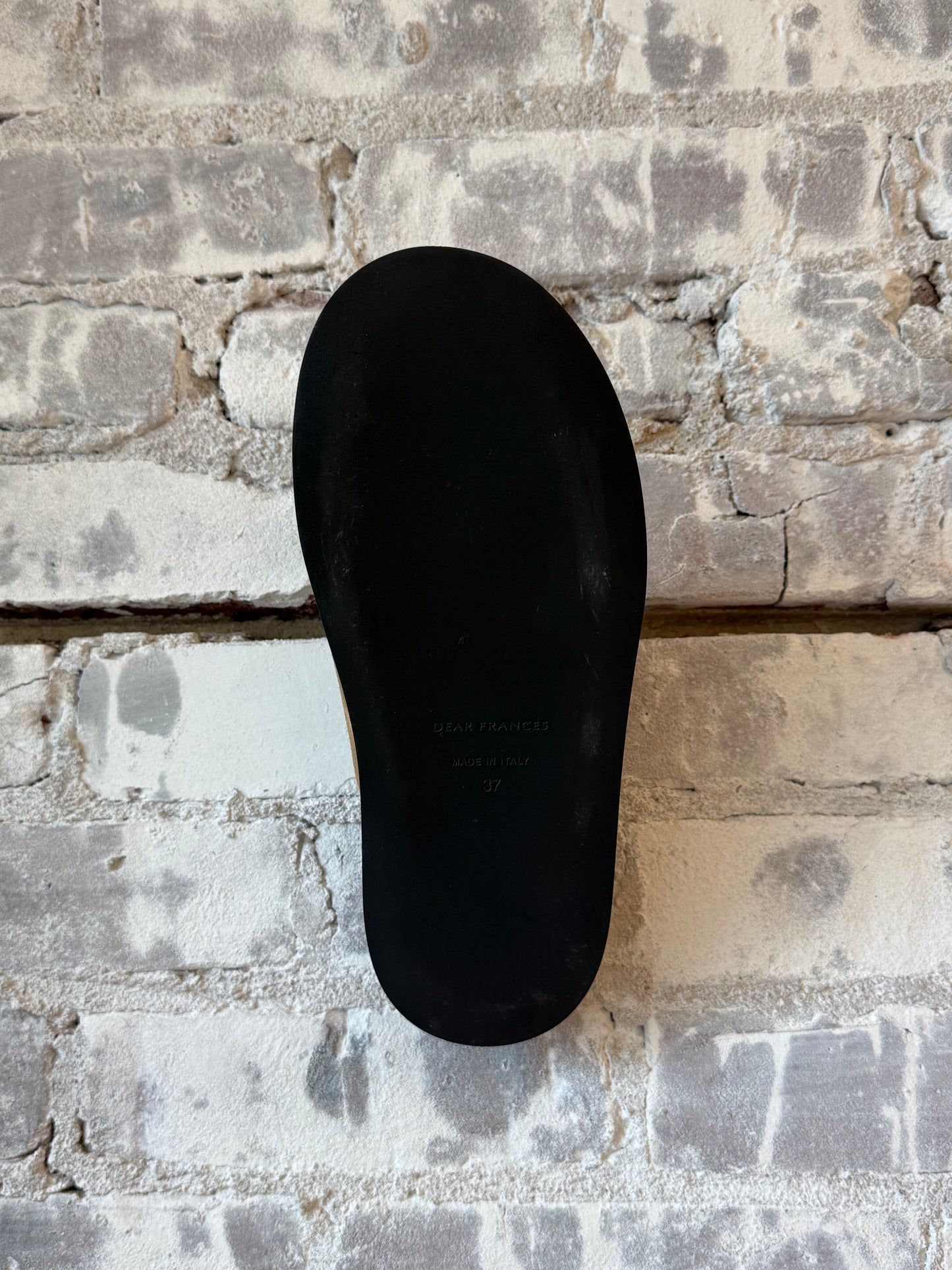 Women's Dear Frances Vico Suede Mule in caramel color, showcasing the stylish slip-on shoe with a soft suede finish.