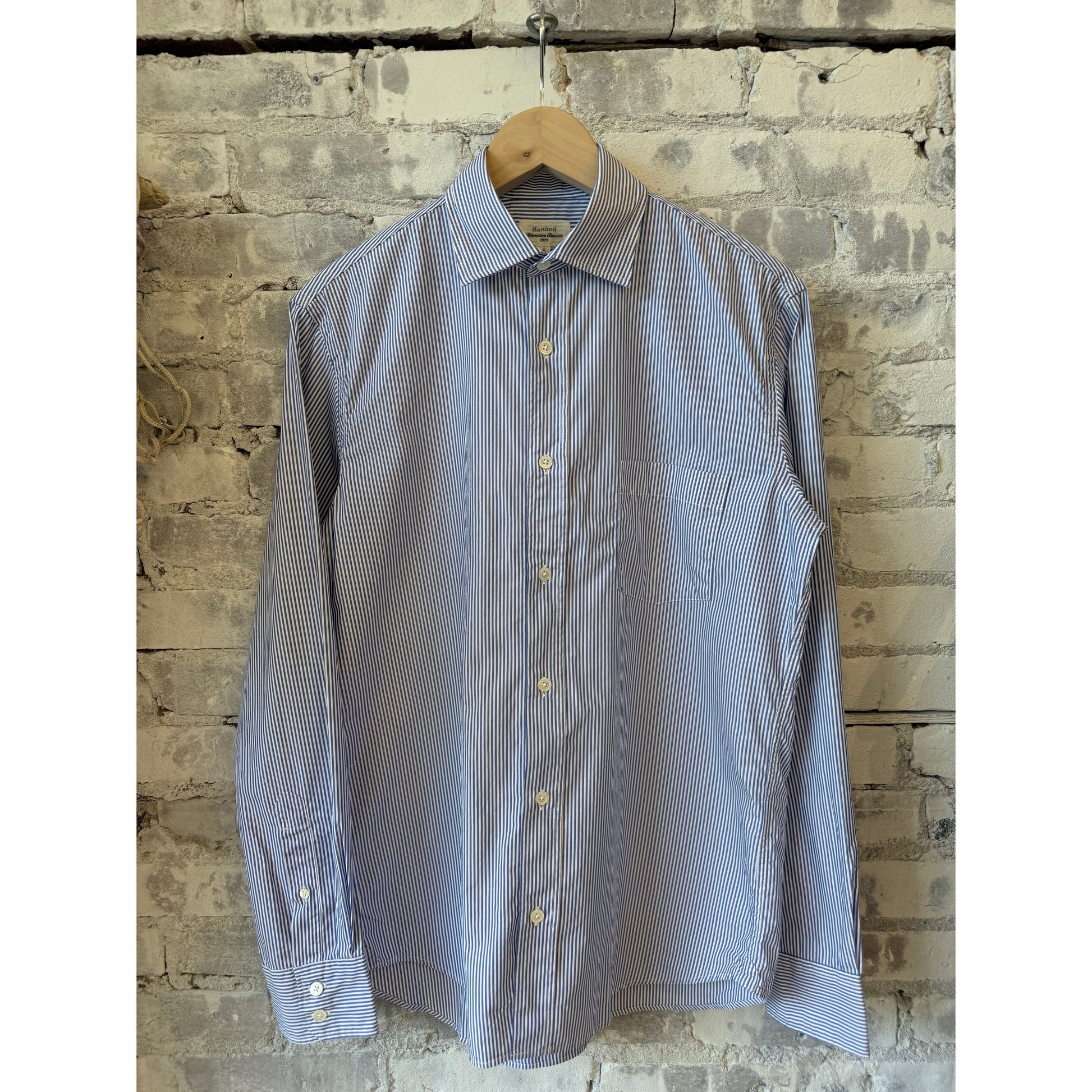 Paul Woven Shirt - Blue/White - DUNE + SALT