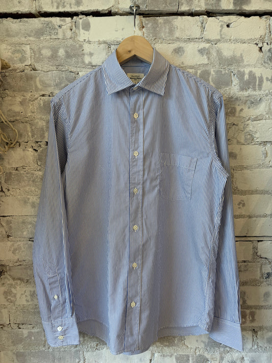 Paul Woven Shirt - Blue/White - DUNE + SALT