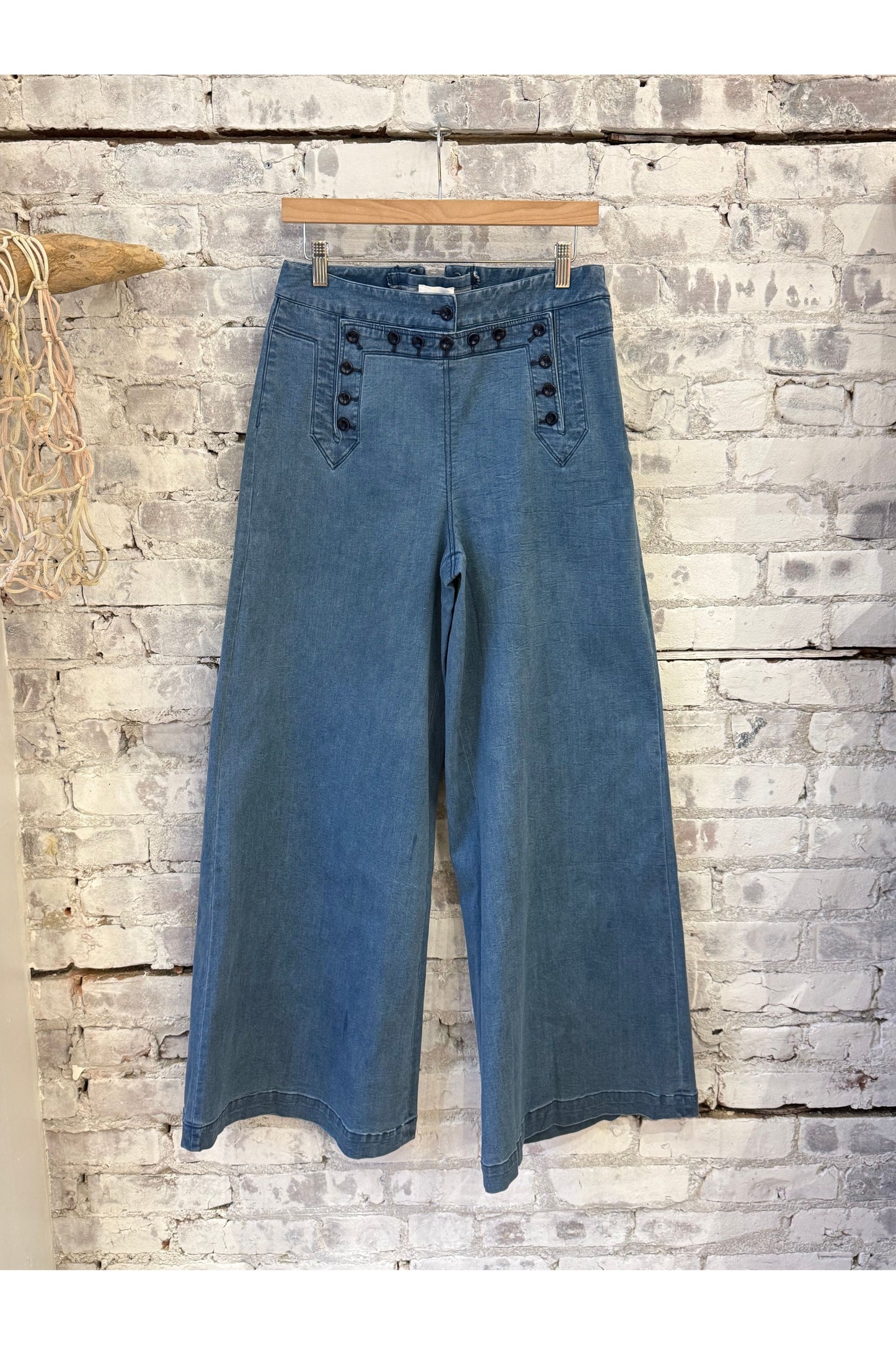 Flared Sailor Pant - Medium Wash