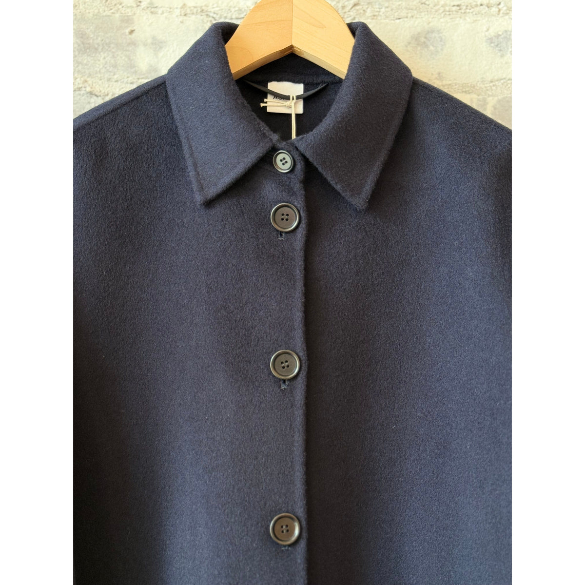 Aspesi Double Wool Jacket - Blue Dark Slate Gray