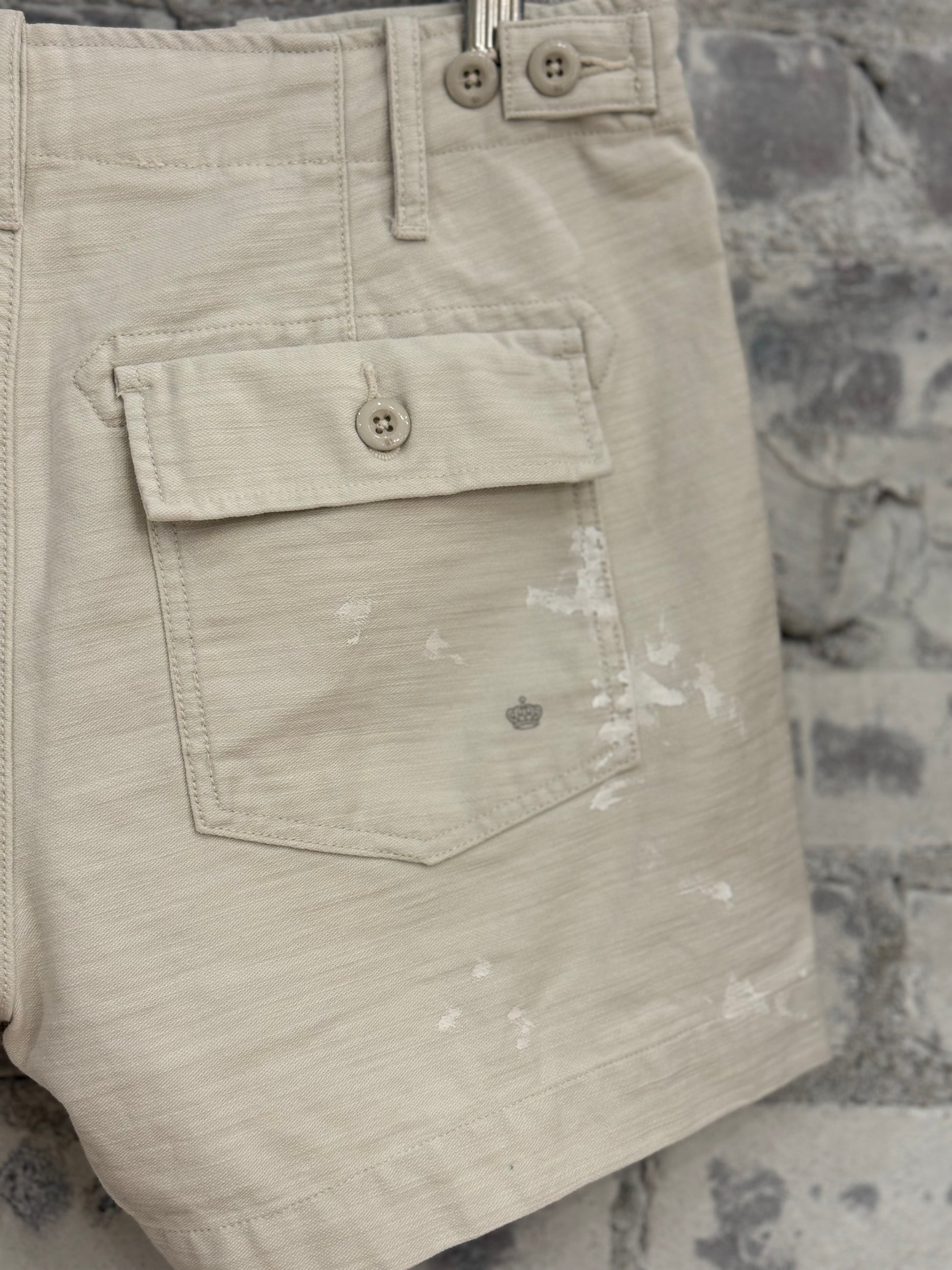 Surplus Short Shorts - Paint Splatter Canvas - DUNE + SALT