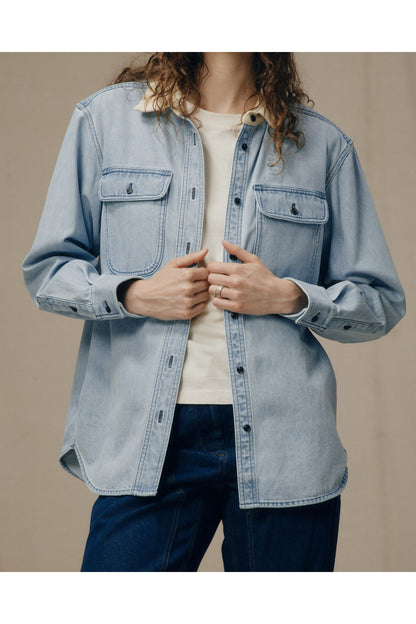 Denim Work Shirt - Light Indigo - DUNE + SALT