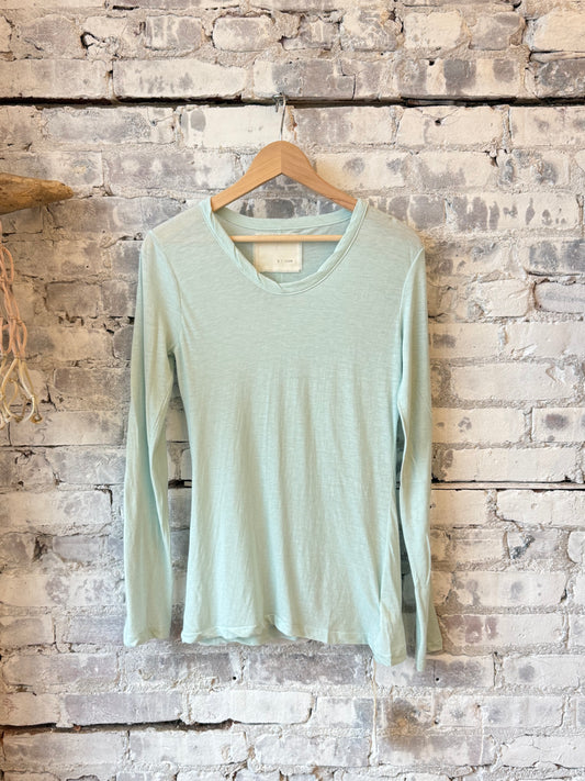Hi-Soft Jersey LS Crew - Dusty Mint