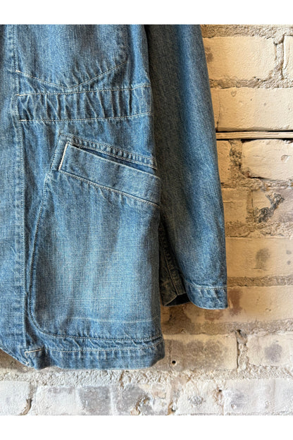 11 oz CO/LI Denim Coverall Jacket - Blue - DUNE + SALT