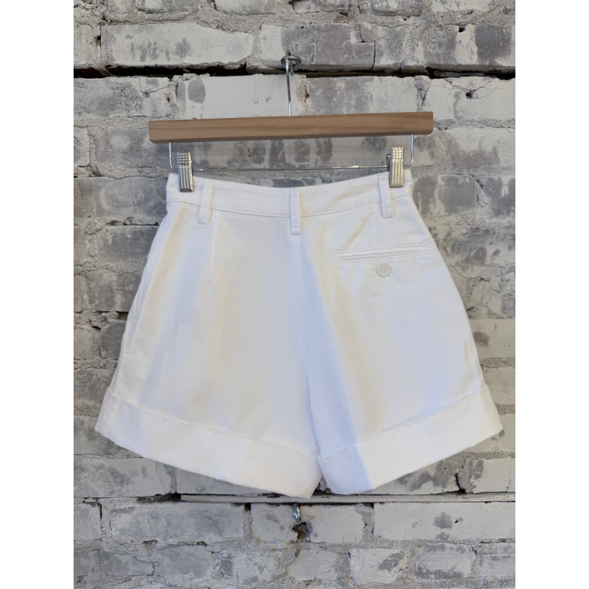 Cotton-Linen Garment-Dyed Gabardine Shorts - White - DUNE + SALT