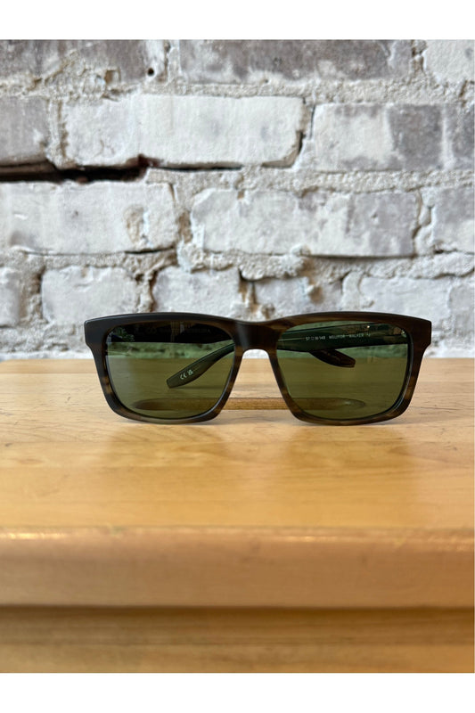Walker Polarized Sunglasses - Matte Sulcata Tortoise / Forest - DUNE + SALT