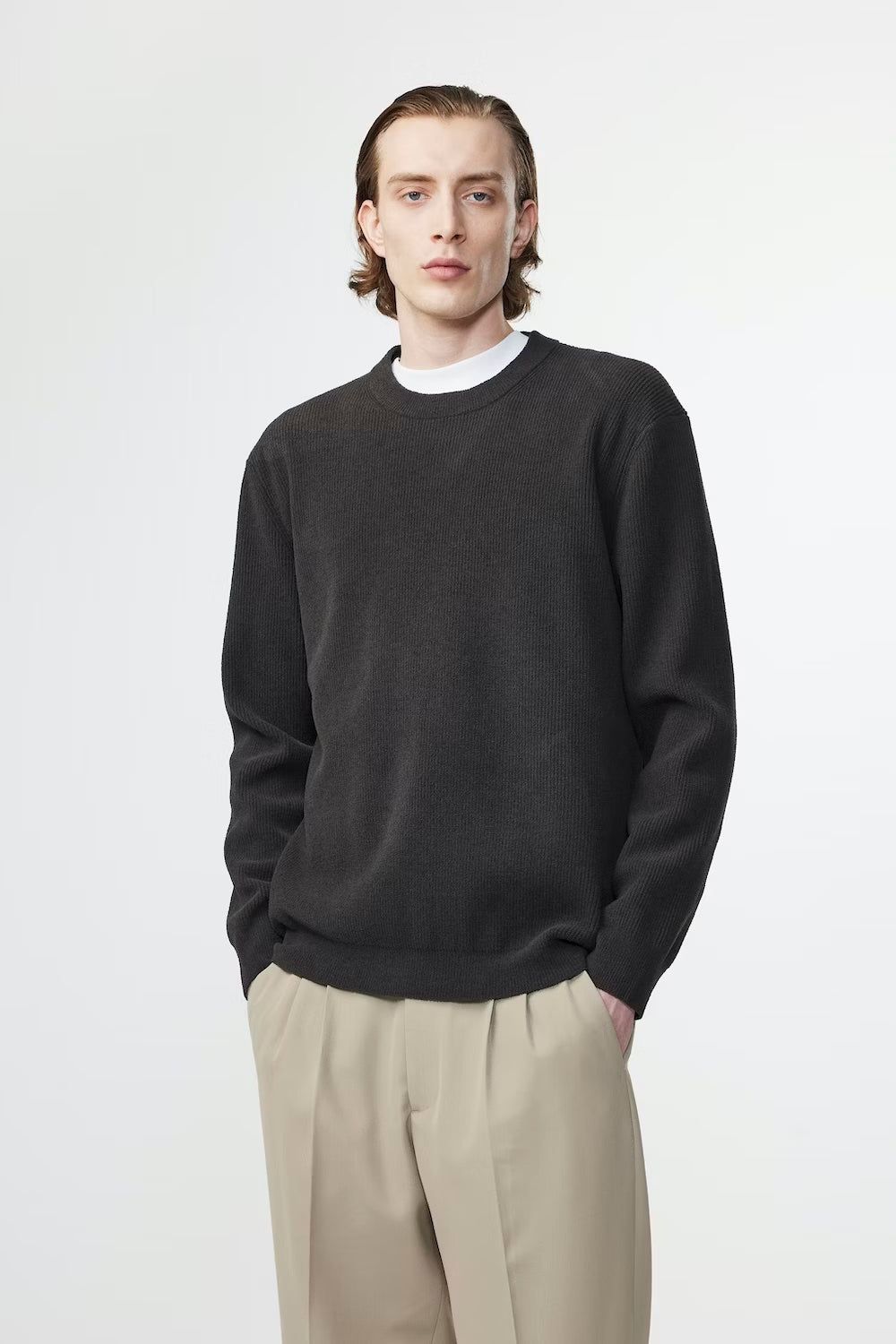 Danny Lightweight Sweater - Dark Army - DUNE + SALT