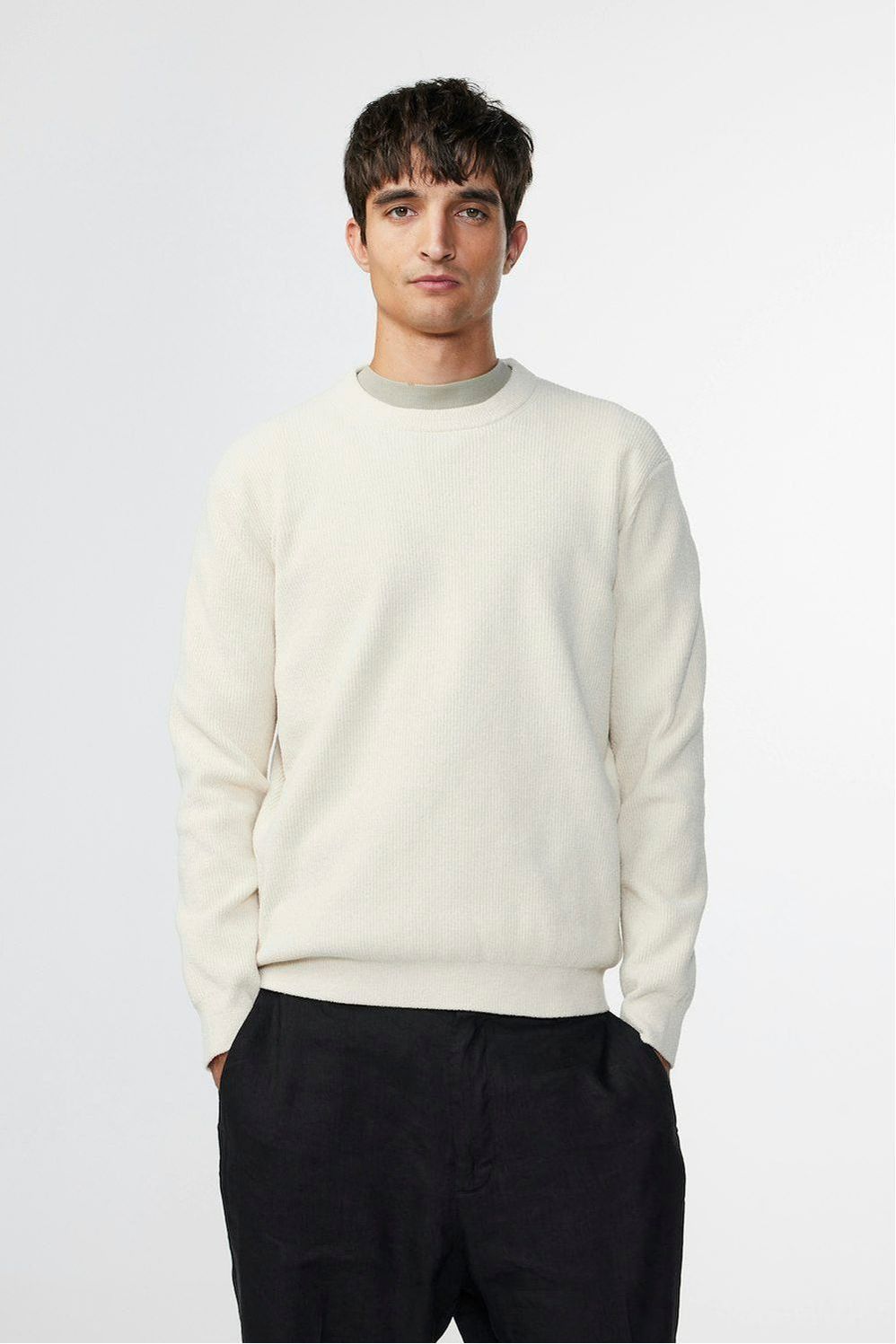 Danny Lightweight Sweater - Ecru - DUNE + SALT